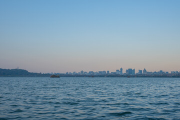 Fototapeta premium Panorama view of the West Lake in Hangzhou, China.