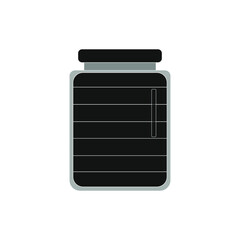 jam jar icon on white background