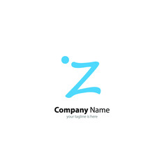 the simple modern logo of letter z with white background