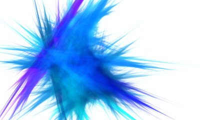 Blue and violet color stroke on white. Minimal and simple. 3d render great as wall art, billboard, web banner or other kind of design.	