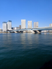 Obraz premium 東京港と晴海大橋