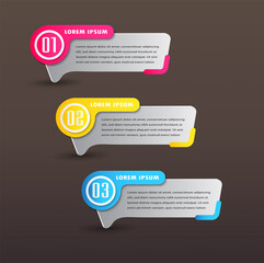 modern text box template, banner Infographics