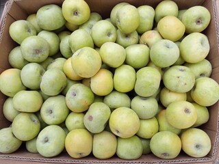 apples in a market