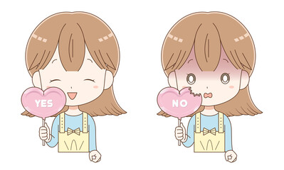 ルビーチョコレートを手に持った女の子3