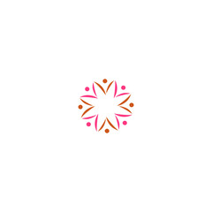 Women together, sign, symbol, art, artwork, logo on white