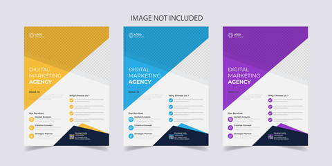 Business Flyer Template for cover brochure corporate Vector design