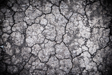 Background from the cracked Earth's crust 