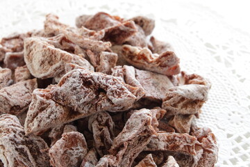 Chinese Snack food, dried and salted sweet Plum 