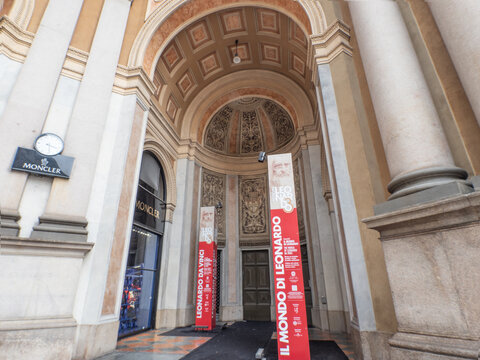 The world of Leonardo da Vinci, exhibition for the 500th anniversary of Leonardo's death.Milan, Italy.