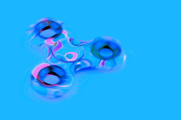 Infrared fidget finger spinner stress, anxiety relief toy