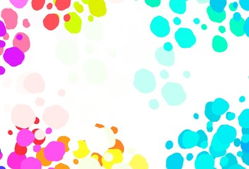Light Green, Red vector template with circles.