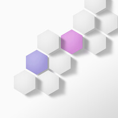 abstract background with hexagons pattern