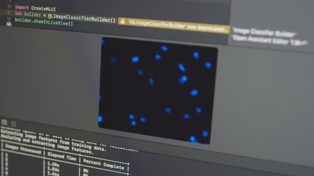 Nuclei Cluster Microscopy With Neural Network Machine Learning Algorithm