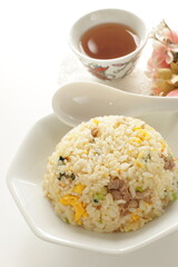 Chinese food, chicken and egg Fried fried for comfort food