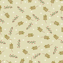 Merry Christmas and Happy New Year seasonal greetings holidays seamless repeatable pattern background
