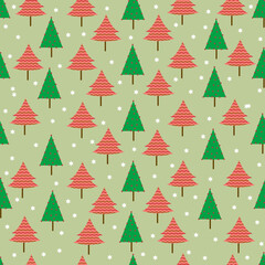 Merry Christmas and Happy New Year seasonal greetings holidays seamless repeatable pattern background