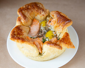 Salmon Puff Pastry Pie