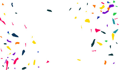 Golden Streamer Isolated Vector Black Background. Celebrate Confetti Template. Ribbon Fun Plant. Gold Carnival Branch.