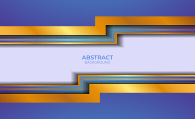 Background Design Abstract Blue And Gold Style