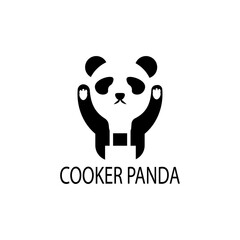 Panda logo creative abstract design vector illustration