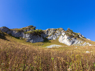 Mountain landscape, autumn sketches from tourist routes, recreation places for citizens.
