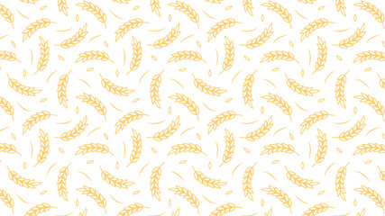 Wheat pattern wallpaper. oat symbol. rice sign. Rice pattern wallpaper.