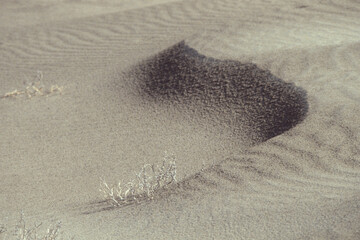 Lanzarote, Treibsand in der Bucht von Playa Famara