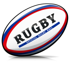 Vector rugby ball isolated illustration - 400965896
