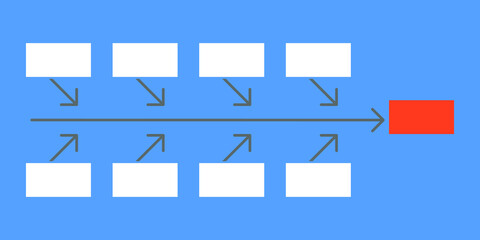 Vector Diagram for Cause And Effect EPS10