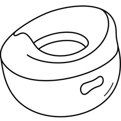 Kids soft potty chair