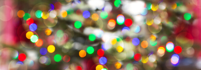 Christmas abstract blur background from Xmas tree