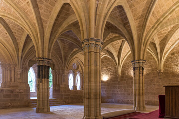 Fototapeta na wymiar Mesmerizing shot of an ancient Piedra monastery in Nuevalos, Zaragoza, Spain