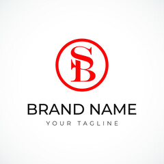 logo letter SB logo. mark sb logo design vector. minimalist luxury concept 