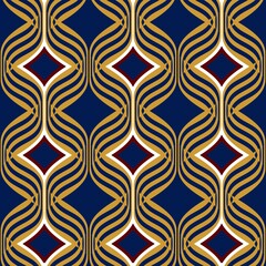 twisted flat seamless pattern