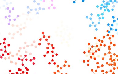 Light Blue, Red vector backdrop with artificial intelligence data.
