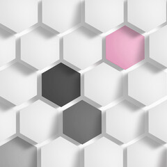 Fototapeta na wymiar abstract hexagon pattern background