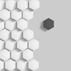 abstract hexagon pattern background