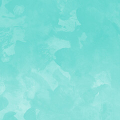 Aqua ink and watercolor texture on white paper background. Gradient paint strokes and decalcomania effect. Hand-painted gouache abstract image. Mess on the canvas.