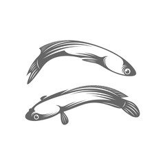 Fish Cork logo vector, Creative Fish Cork logo design concepts template, icon symbol, illustration