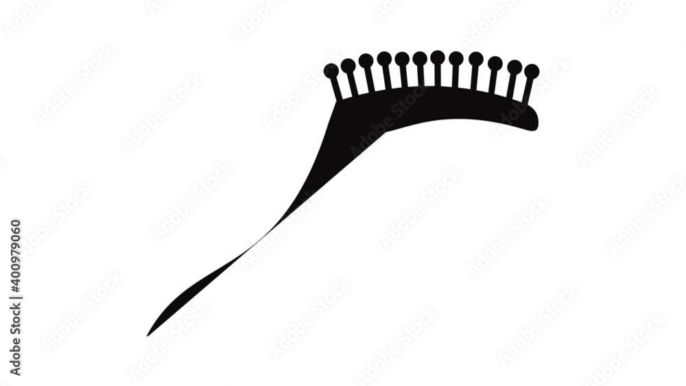 Poster pet comb icon animation of best object isolated on white background for any design