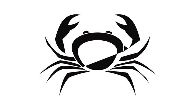 Crab icon animation of best object isolated on white background for any design