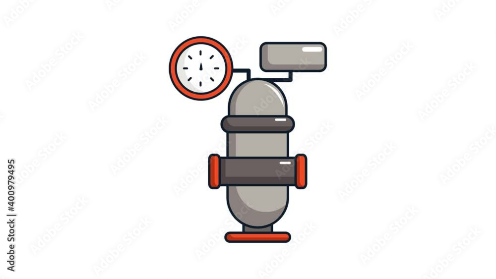 Poster oil industry icon animation. motion set of best icons and then each objects is shown separately