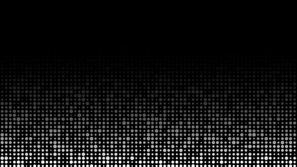 Futuristic dots background. Cyber background with particles different size. Technology particles illustration.