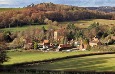 Fototapeta premium An English Rural Landscape in the Chiltern Hills