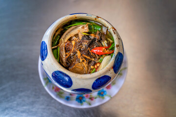 Mat ca Ngu or Eye of Tuna, Vietnamese food at Phu Yen, Vietnam