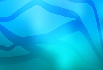 Light BLUE vector blurred bright template.