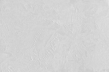 Modern contemporary acrylic background. Black and white paint texture made with a brush. Abstract painting on paper. Mess on the canvas. Clay paint.