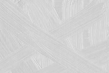 Modern contemporary acrylic background. Black and white paint texture made with a brush. Abstract...