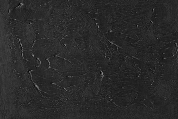 Modern contemporary acrylic background. Black and white paint texture made with a brush. Abstract...