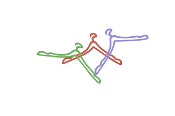 Icon vector illustration Clothes Hanger Simple